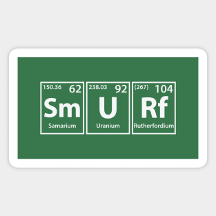 Smurf (Sm-U-Rf) Periodic Elements Spelling Magnet